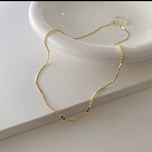 Minimalist Necklace 14k Gold or Silver Color Layer Chain Necklaces
